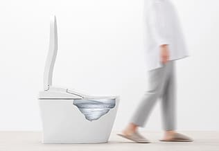自動で洗浄するトイレ