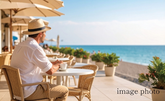 週末は海を眺めながら朝食を
