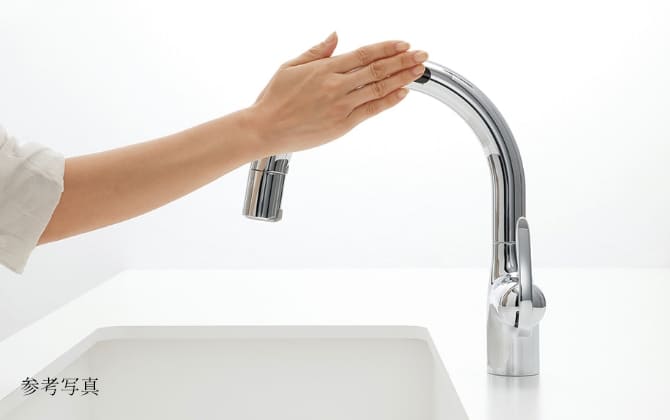 タッチレス水栓（浄水器一体型）
