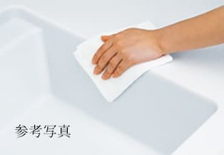 ワークトップとの接合部に段差・隙間がなくスムーズにお掃除ができるシンク