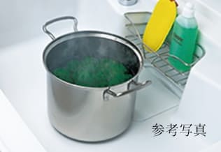 熱いものを置いても変色しにくいシンク