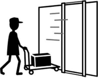 オートロック解錠で入館玄関までお届け